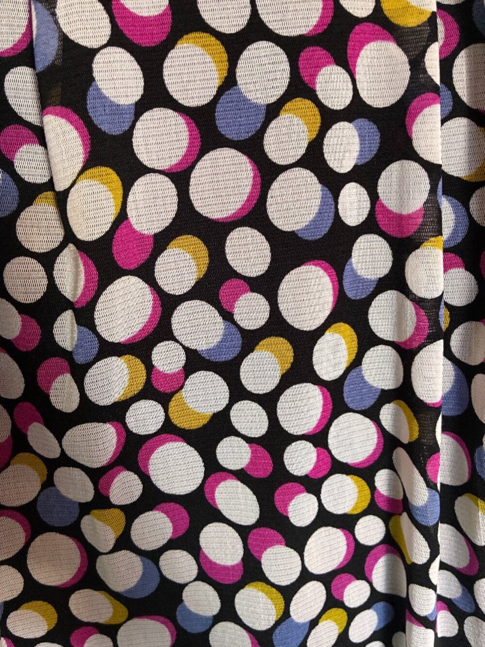 Cleo Polka Dot Nylon Skirt Size XL